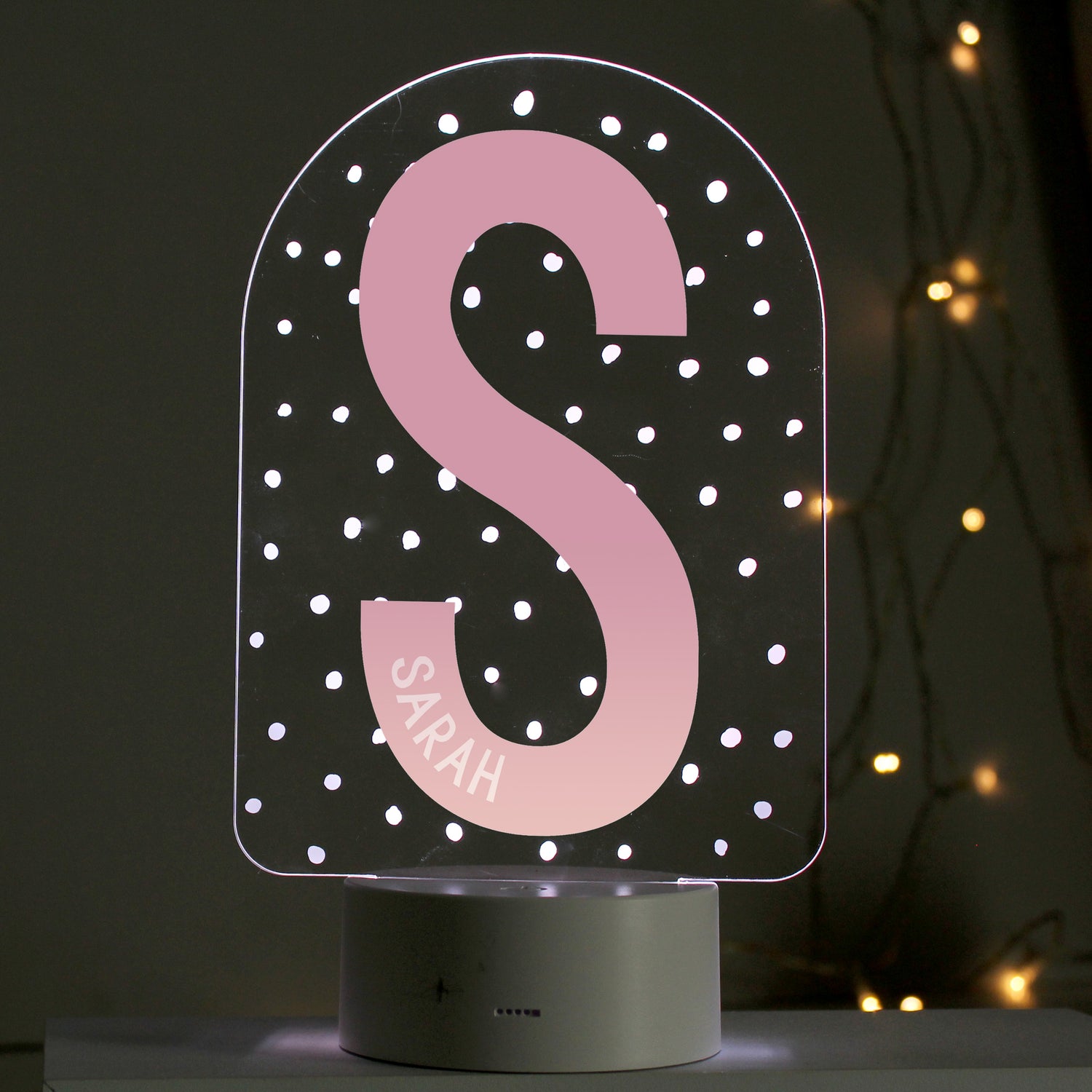 Personalised Initial LED Colour Changing Night Light - gift & personalise