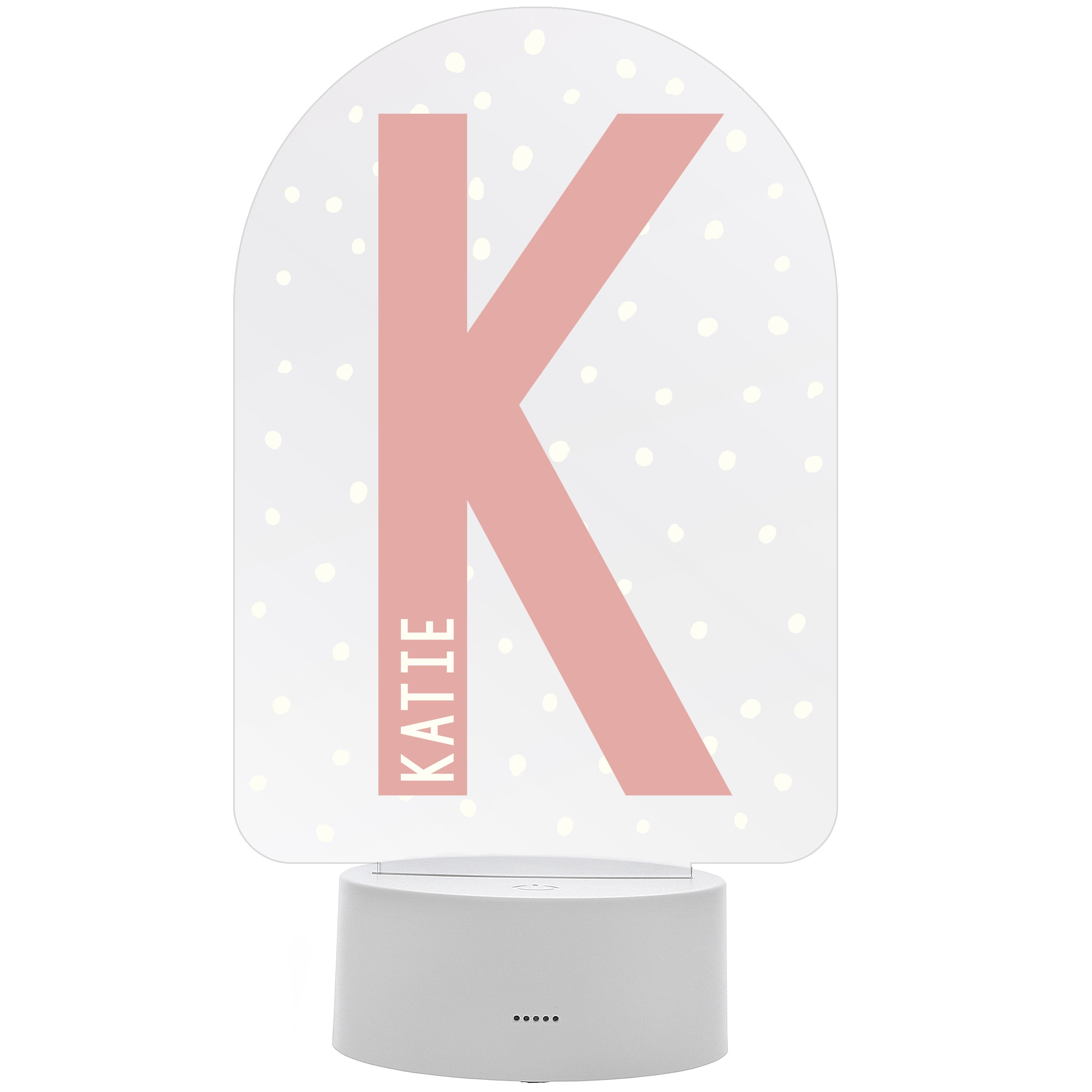 Personalised Initial LED Colour Changing Night Light - gift & personalise