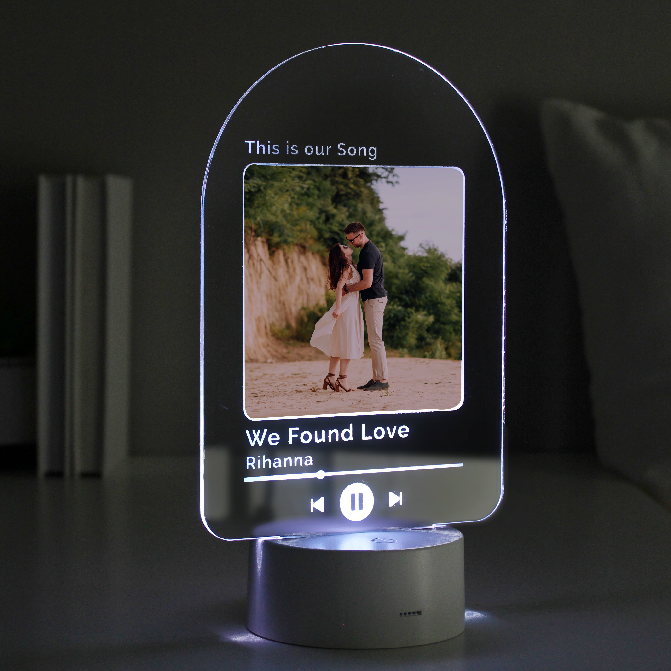 Personalised Our Song Photo Upload LED Colour Changing Light - gift & personalise