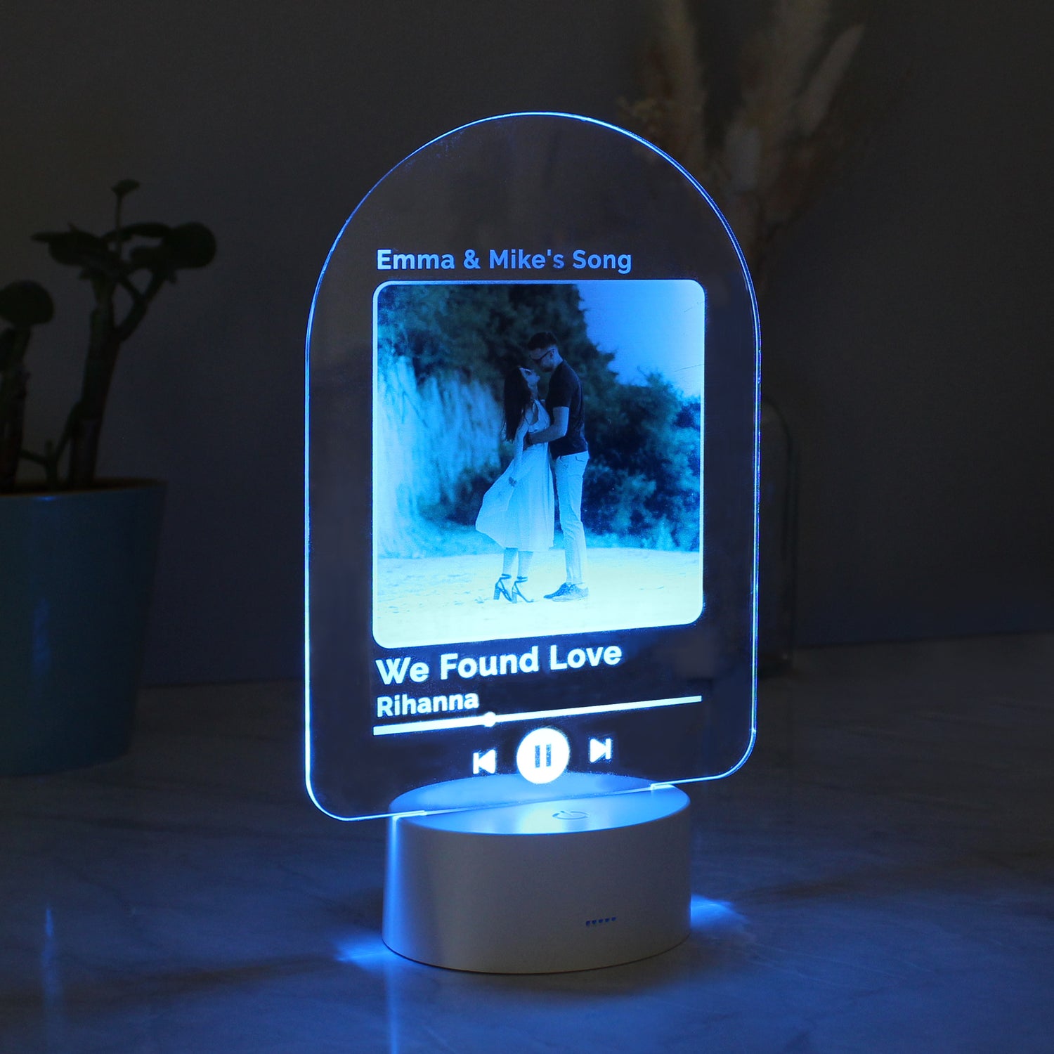 Personalised Our Song Photo Upload LED Colour Changing Light - gift & personalise