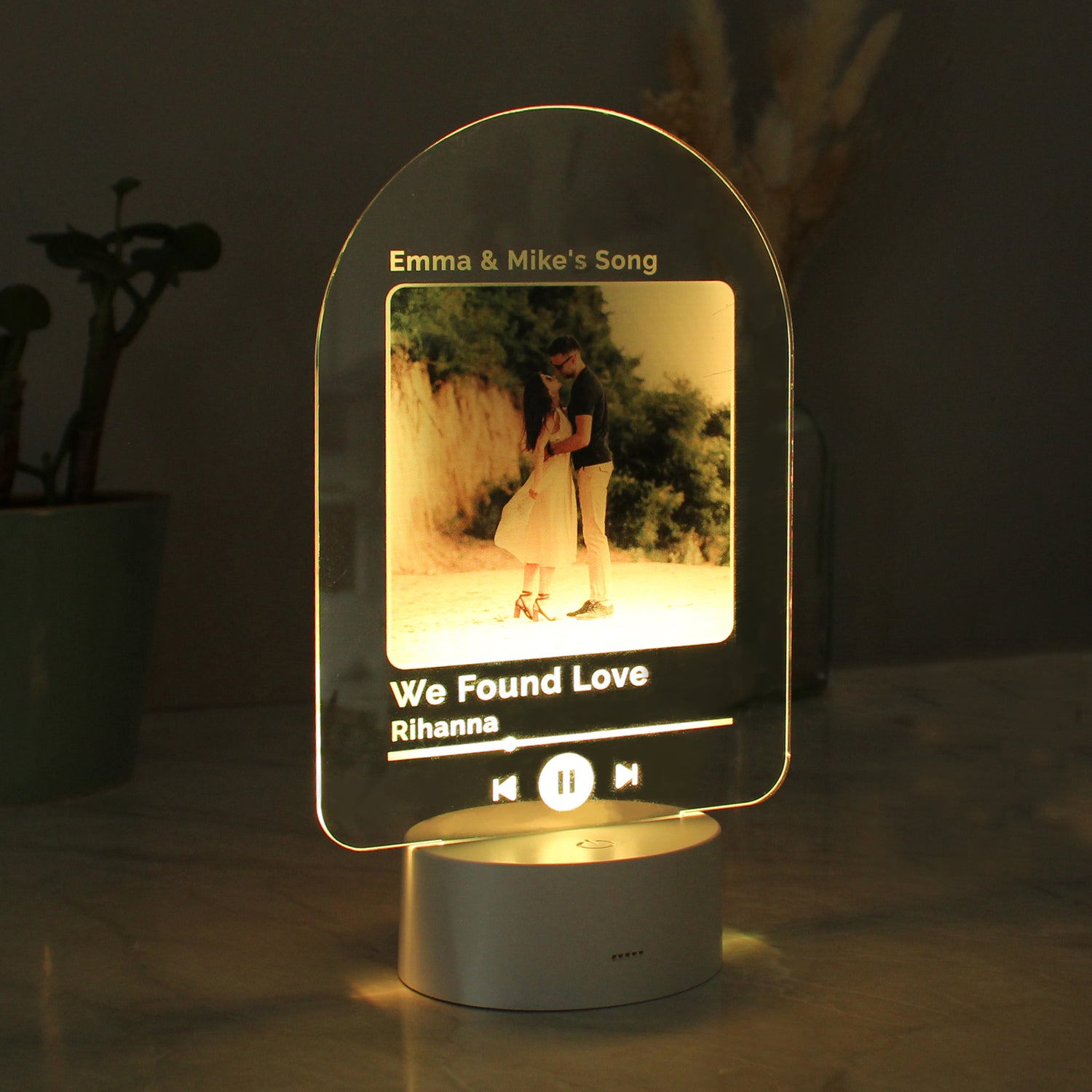 Personalised Our Song Photo Upload LED Colour Changing Light - gift & personalise