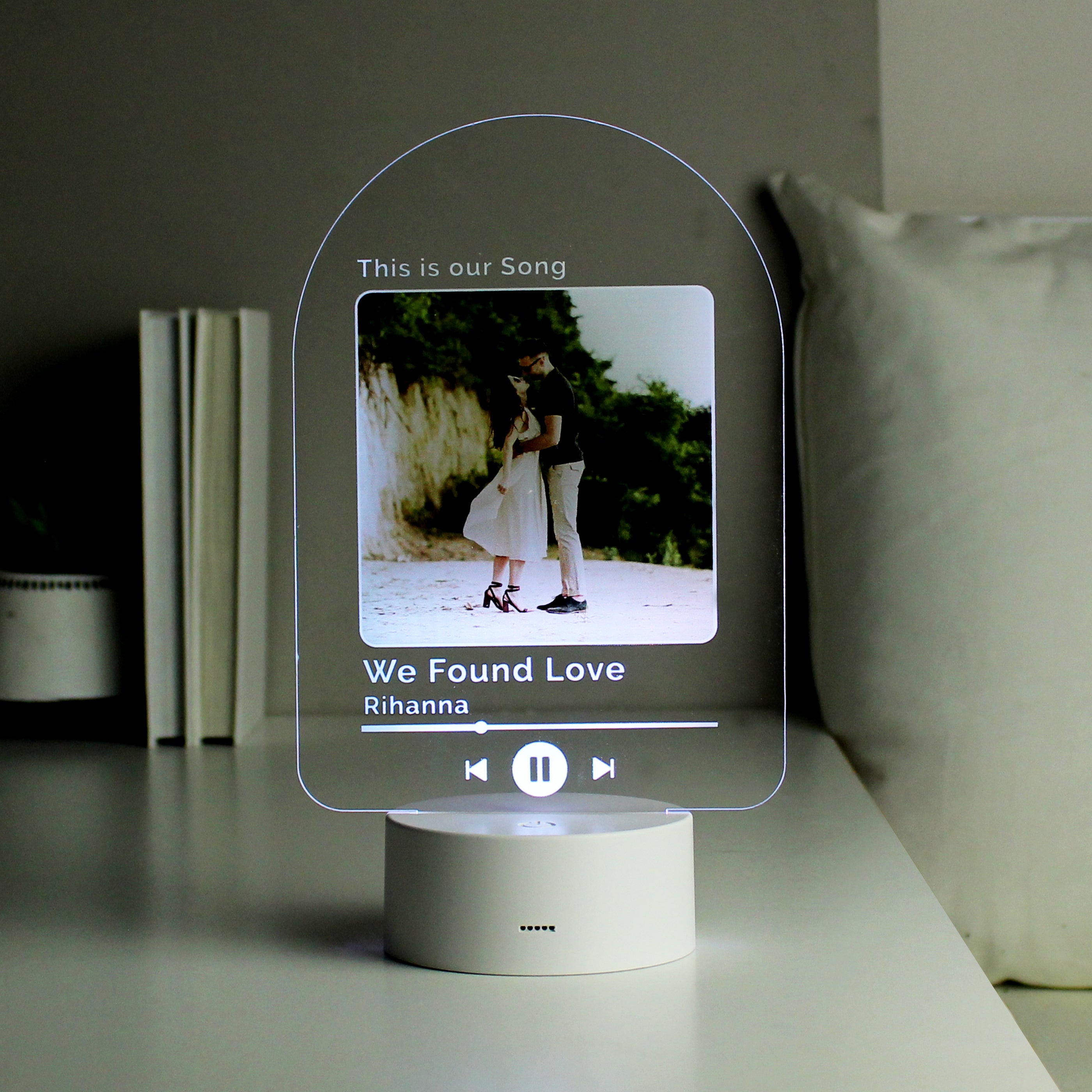 Personalised Our Song Photo Upload LED Colour Changing Light - gift & personalise