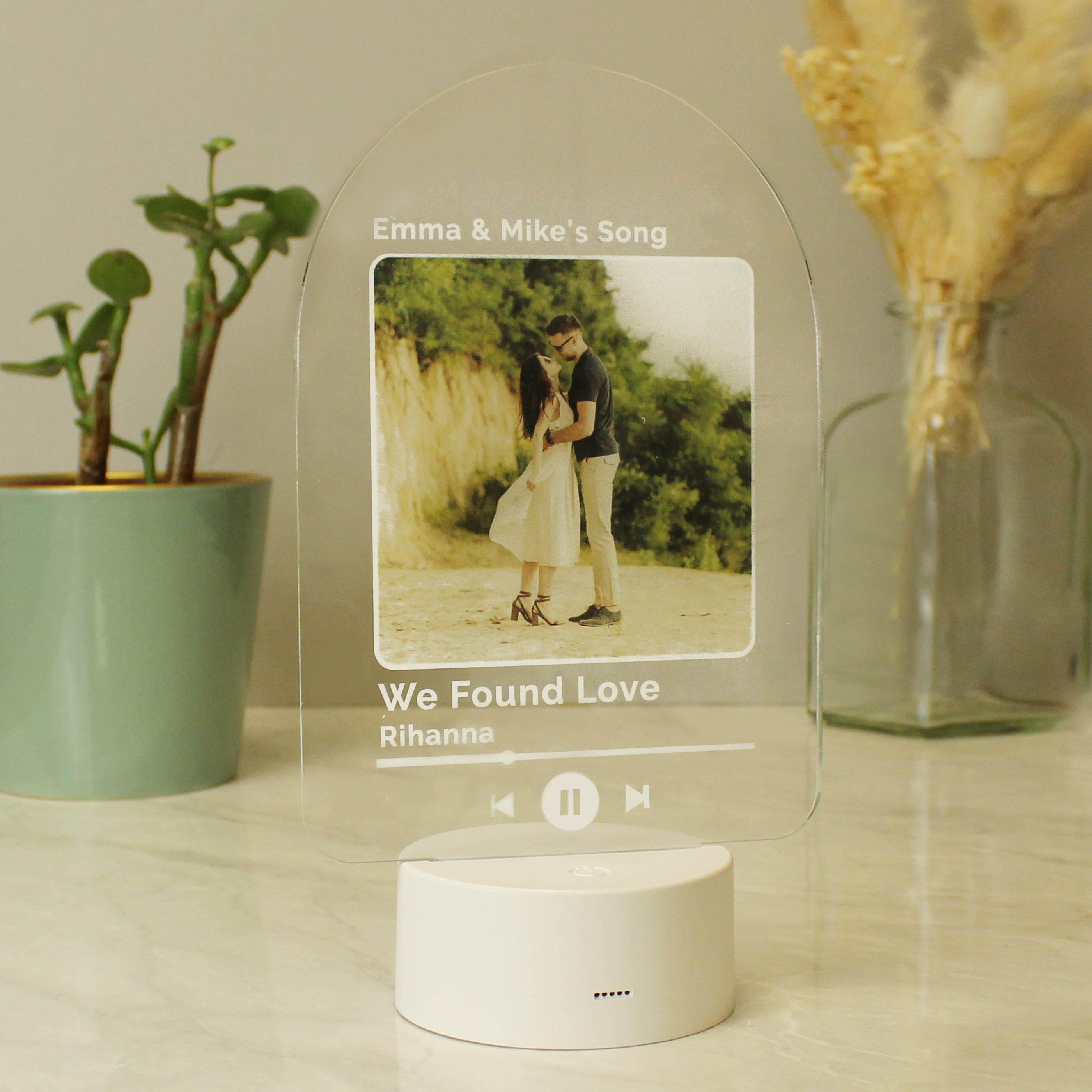 Personalised Our Song Photo Upload LED Colour Changing Light - gift & personalise