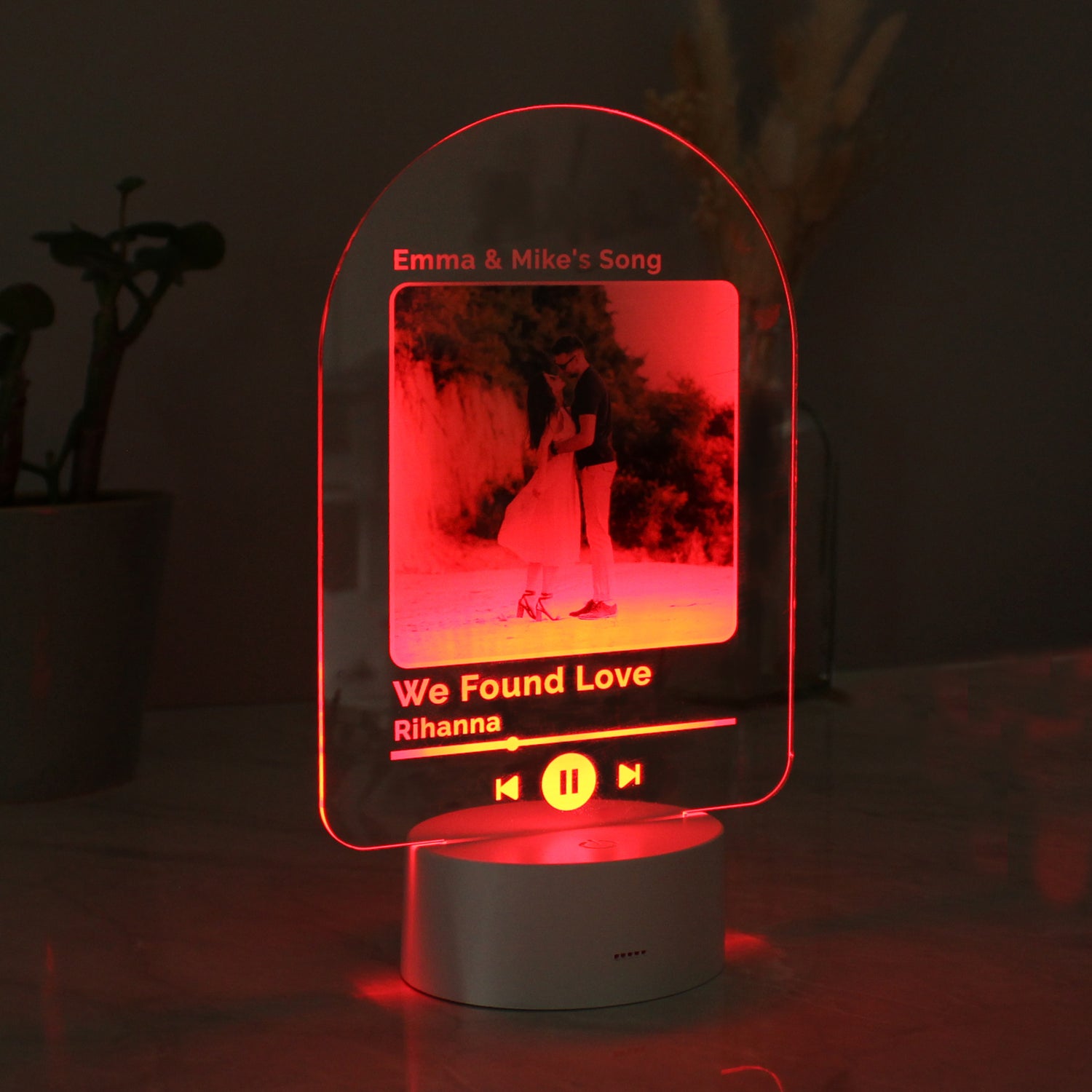 Personalised Our Song Photo Upload LED Colour Changing Light - gift & personalise