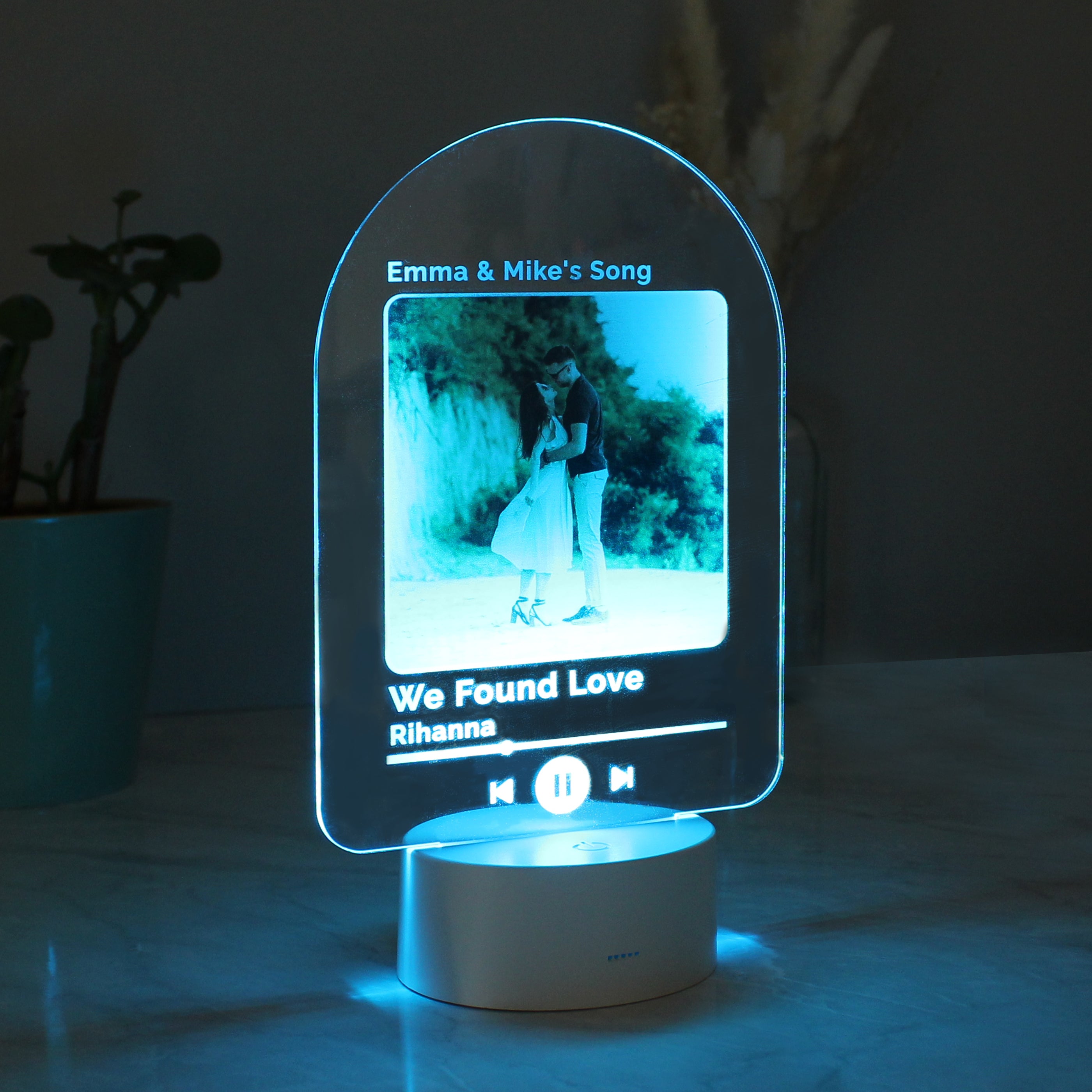 Personalised Our Song Photo Upload LED Colour Changing Light - gift & personalise