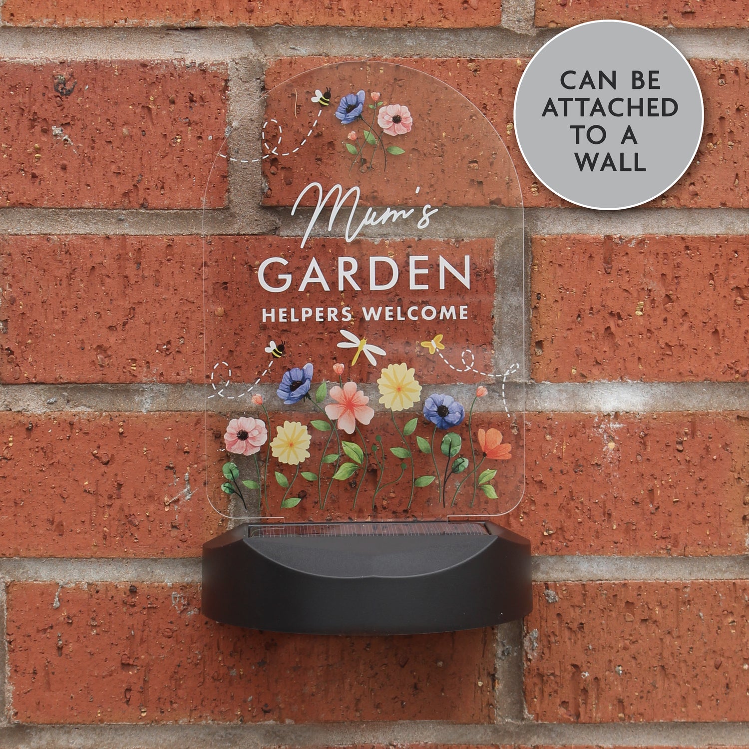 Personalised Flower Garden Outdoor Solar Light - gift & personalise