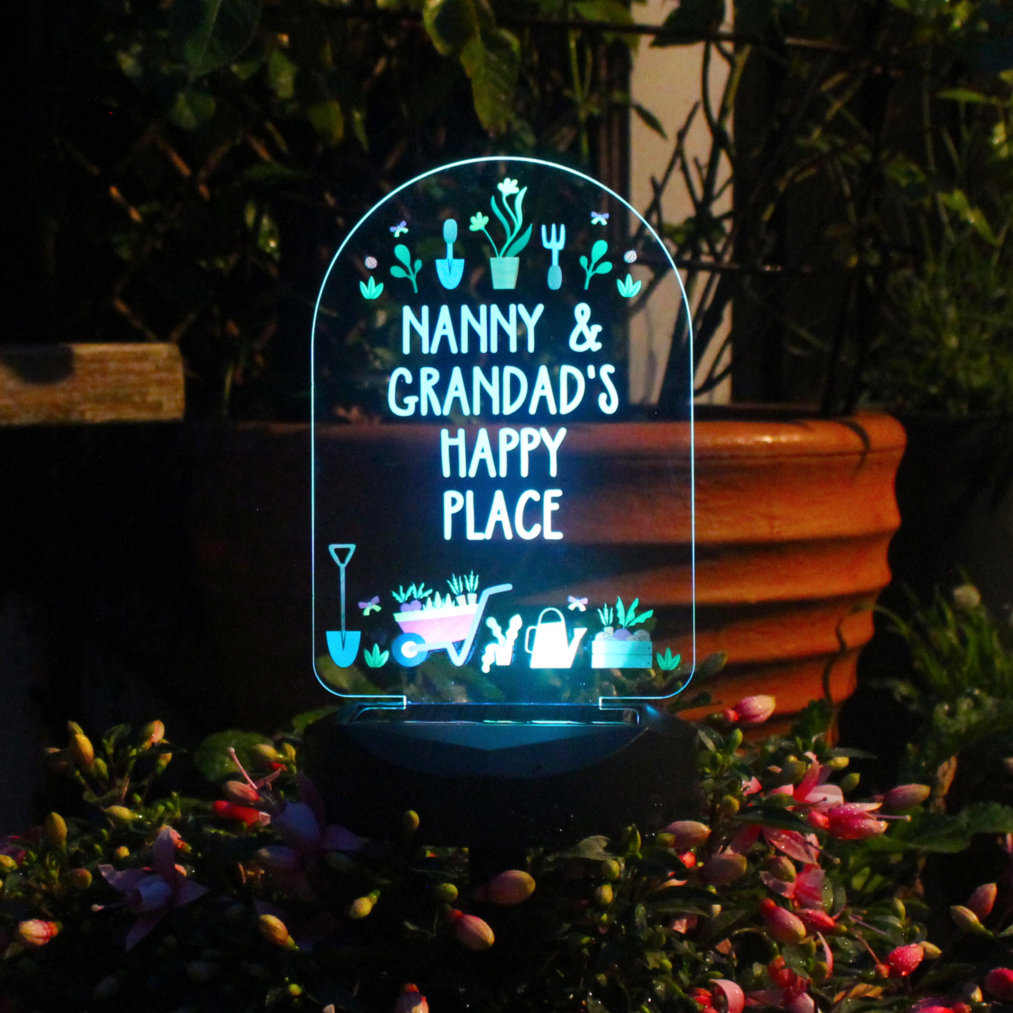 Personalised Vegetable Patch Outdoor Solar Light - gift & personalise