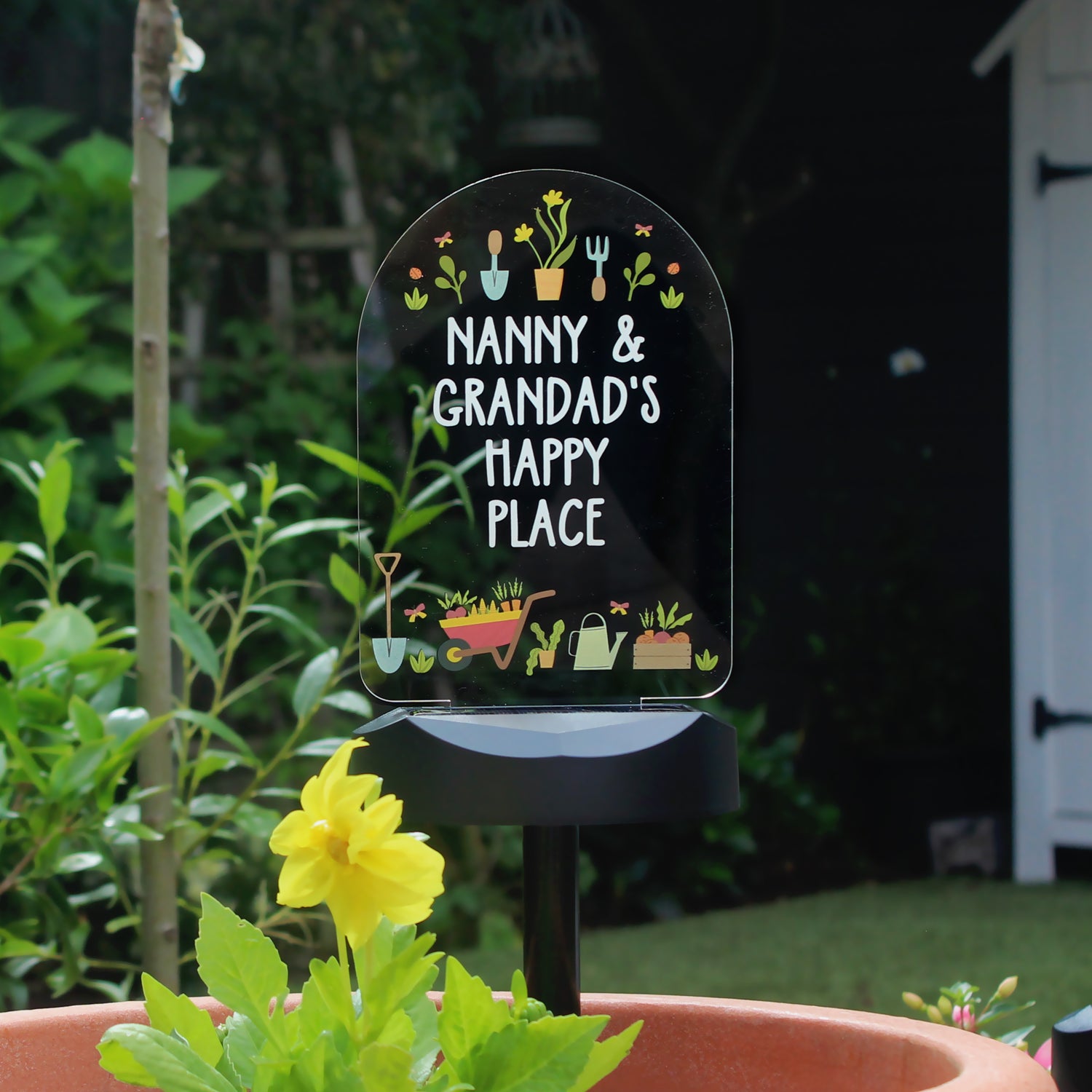 Personalised Vegetable Patch Outdoor Solar Light - gift & personalise