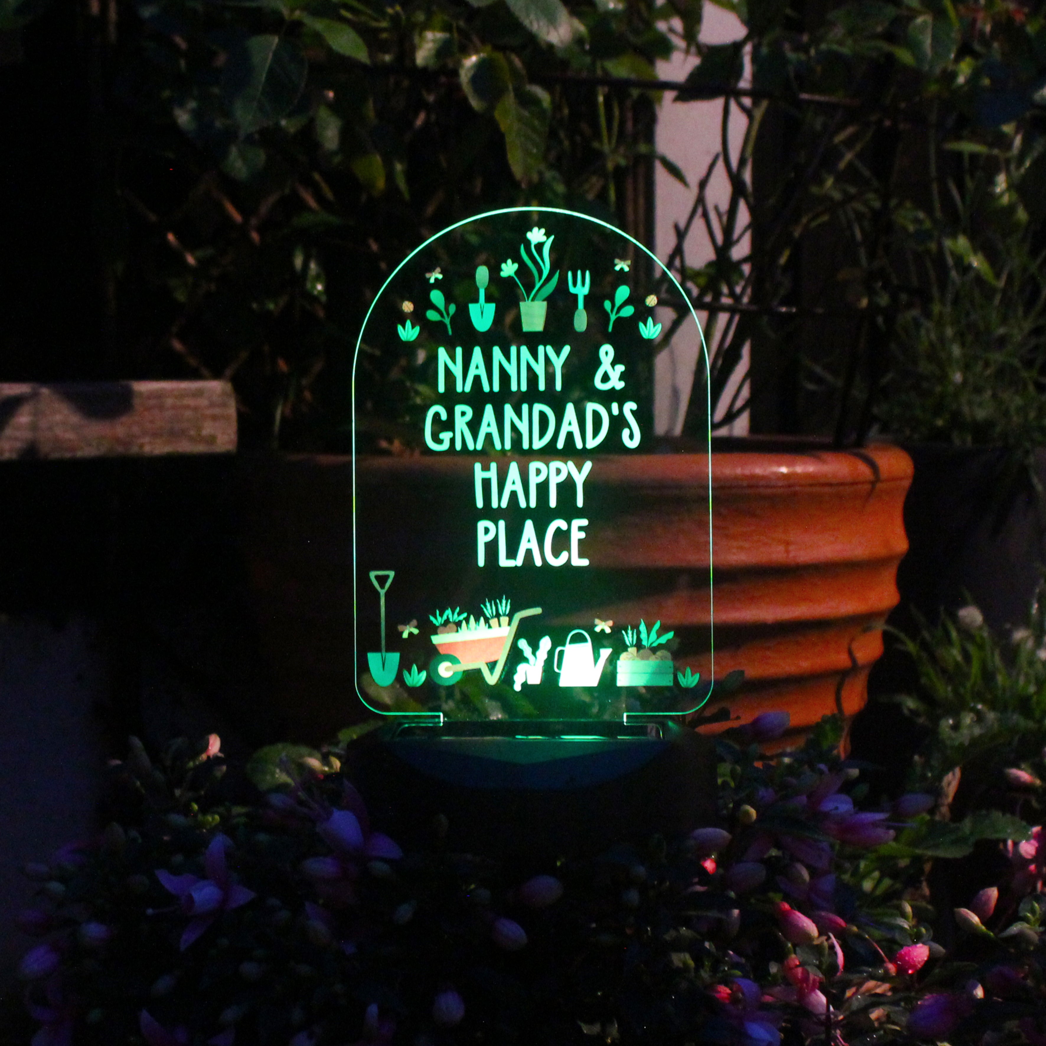 Personalised Vegetable Patch Outdoor Solar Light - gift & personalise