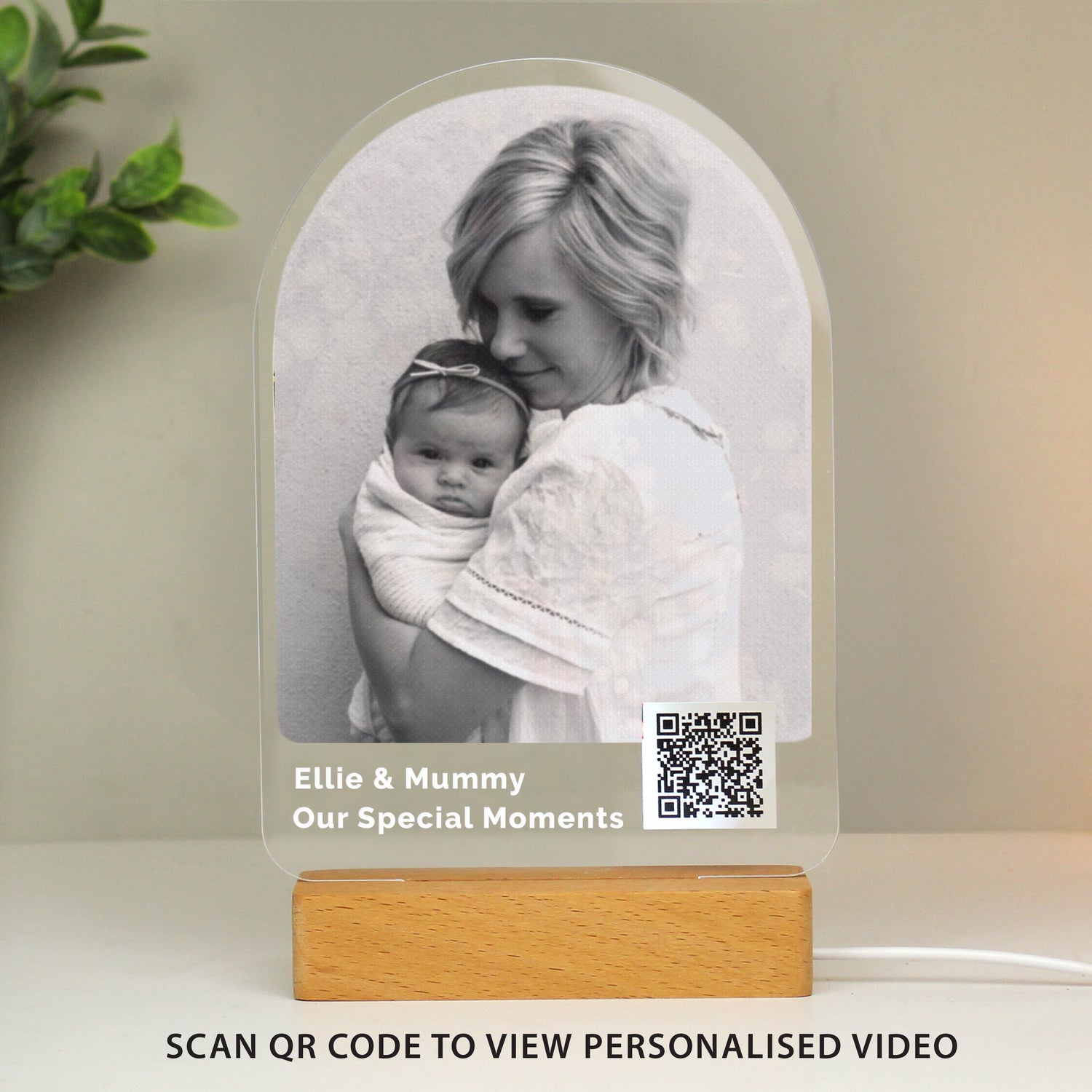 Personalised QR Photo Upload LED Light - gift & personalise