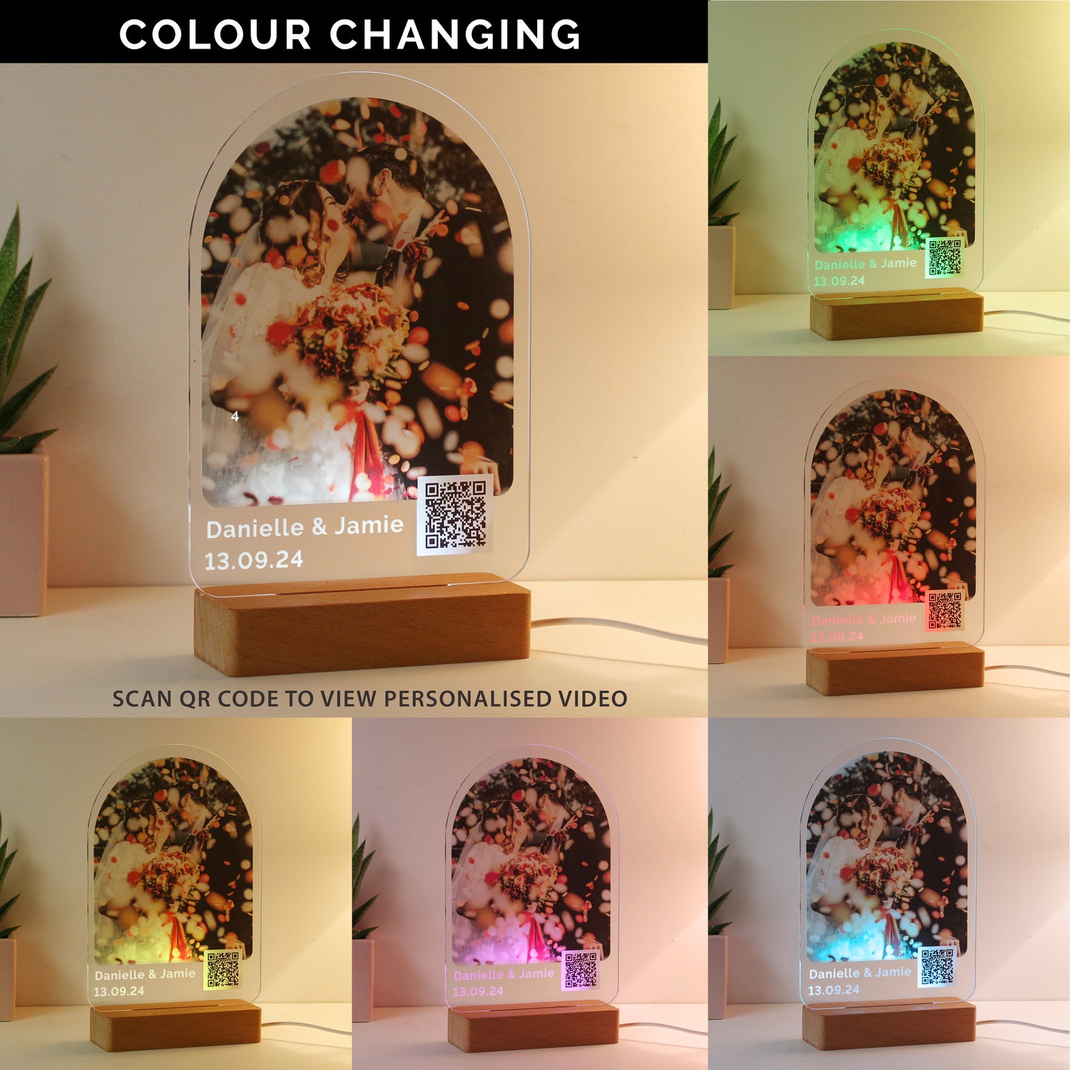 Personalised QR Photo Upload LED Light - gift & personalise