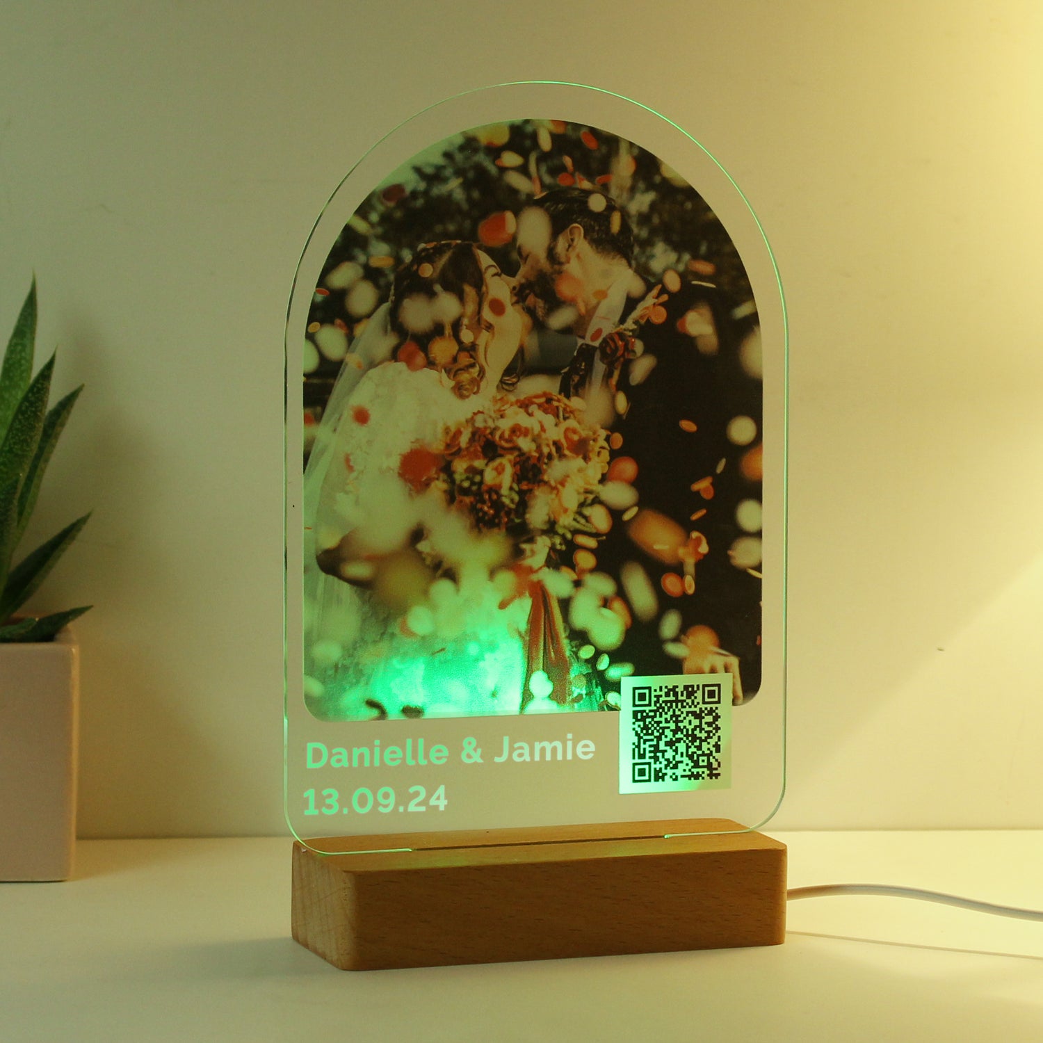 Personalised QR Photo Upload LED Light - gift & personalise