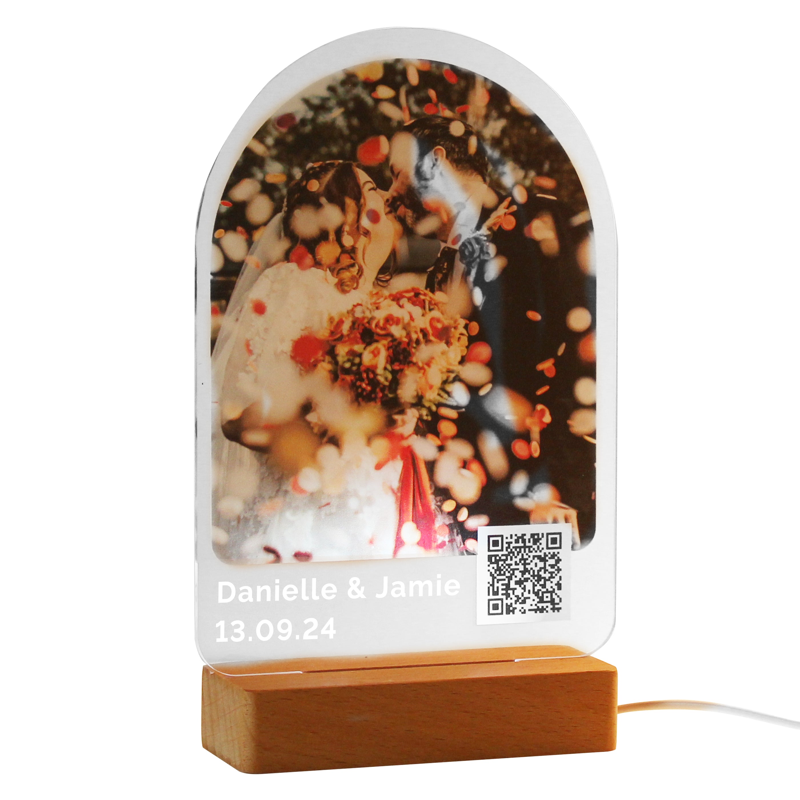 Personalised QR Photo Upload LED Light - gift & personalise