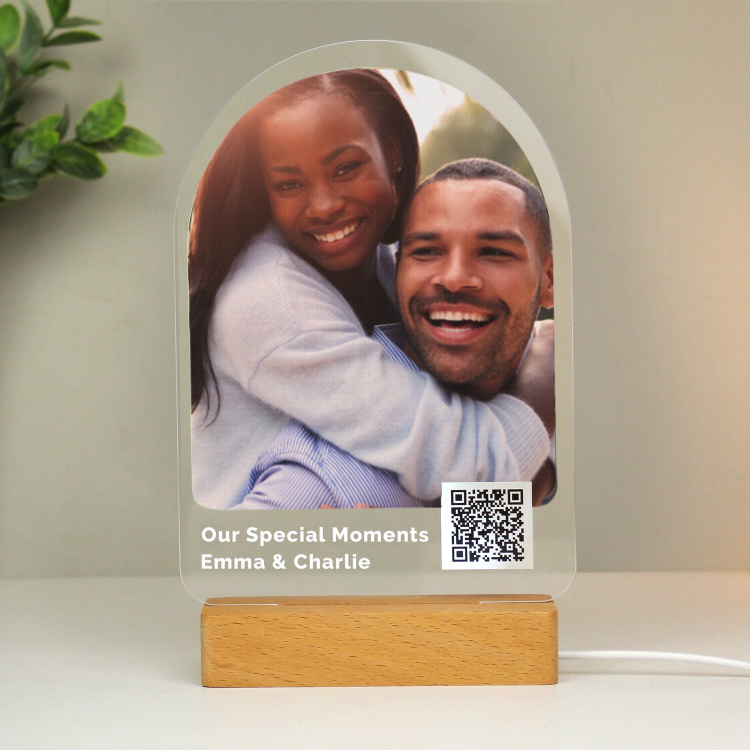 Personalised QR Photo Upload LED Light - gift & personalise