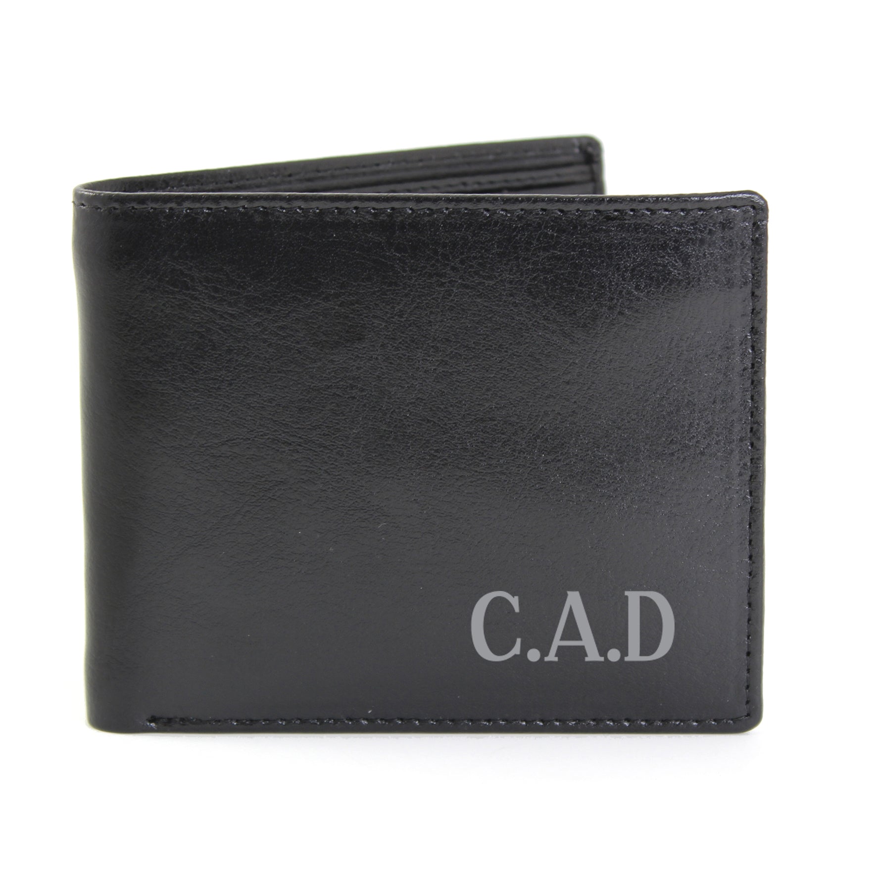 Personalised Initial Leather Wallet - gift & personalise