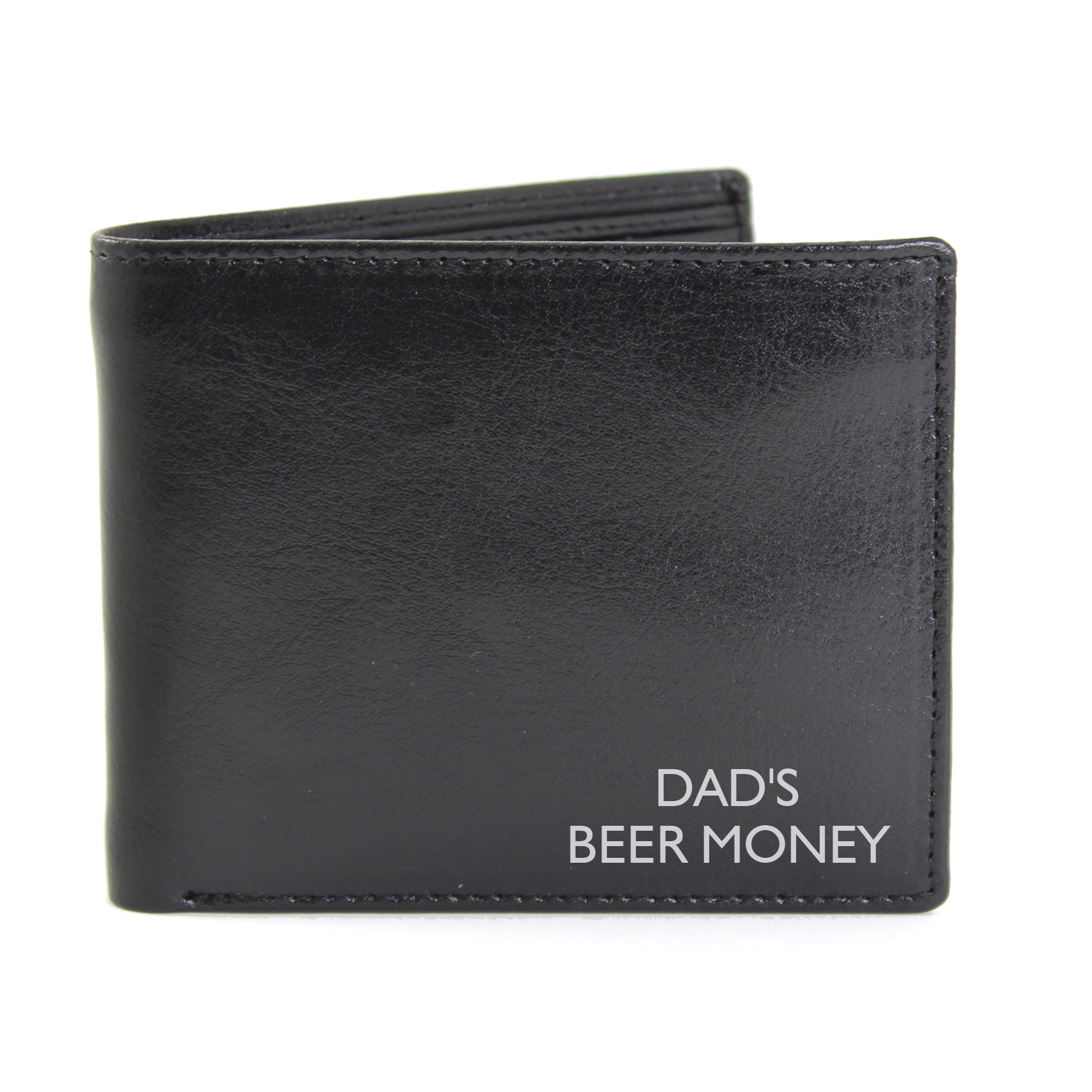 Personalised Message Leather Wallet - gift & personalise