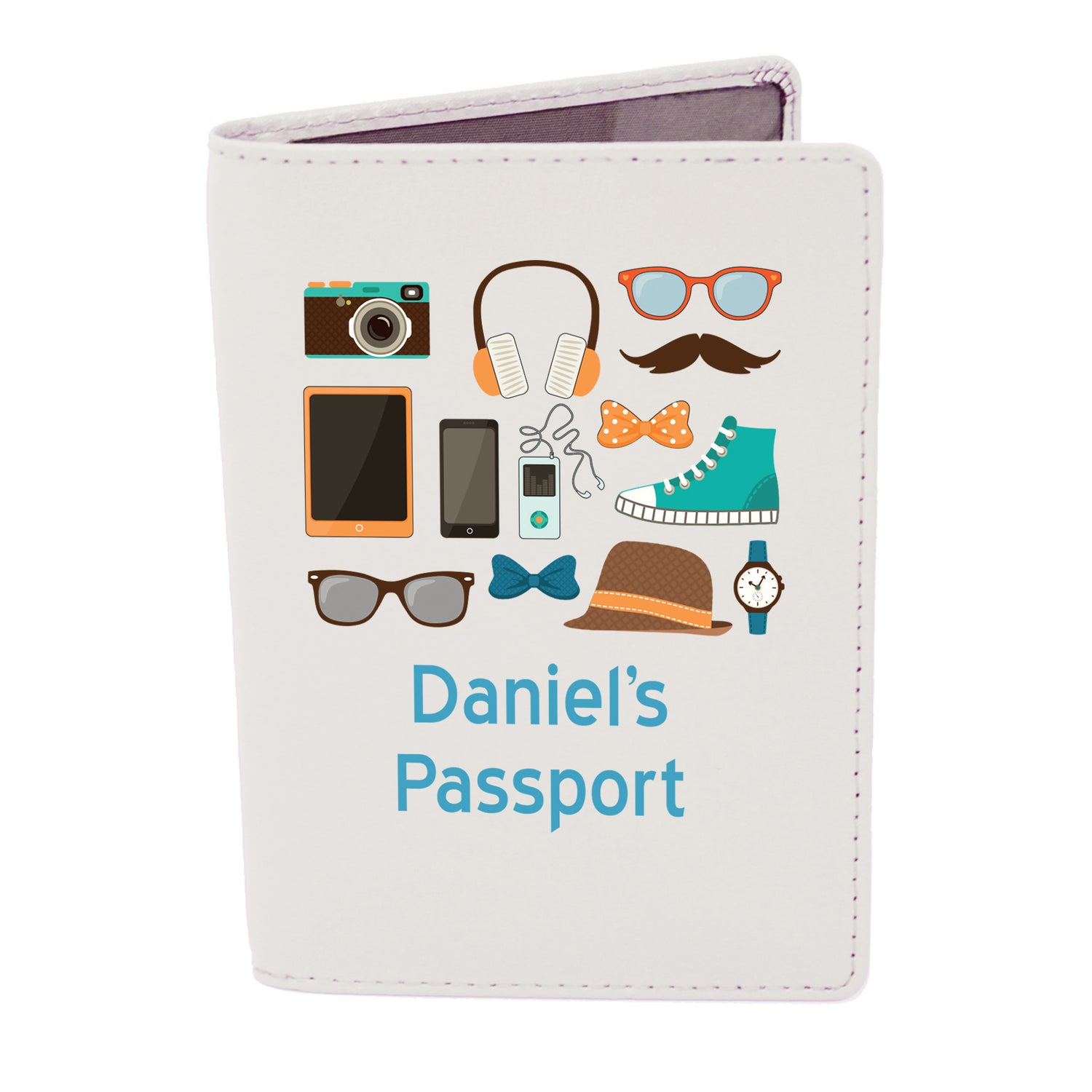 Personalised Male Essentials Cream Passport Holder - gift & personalise