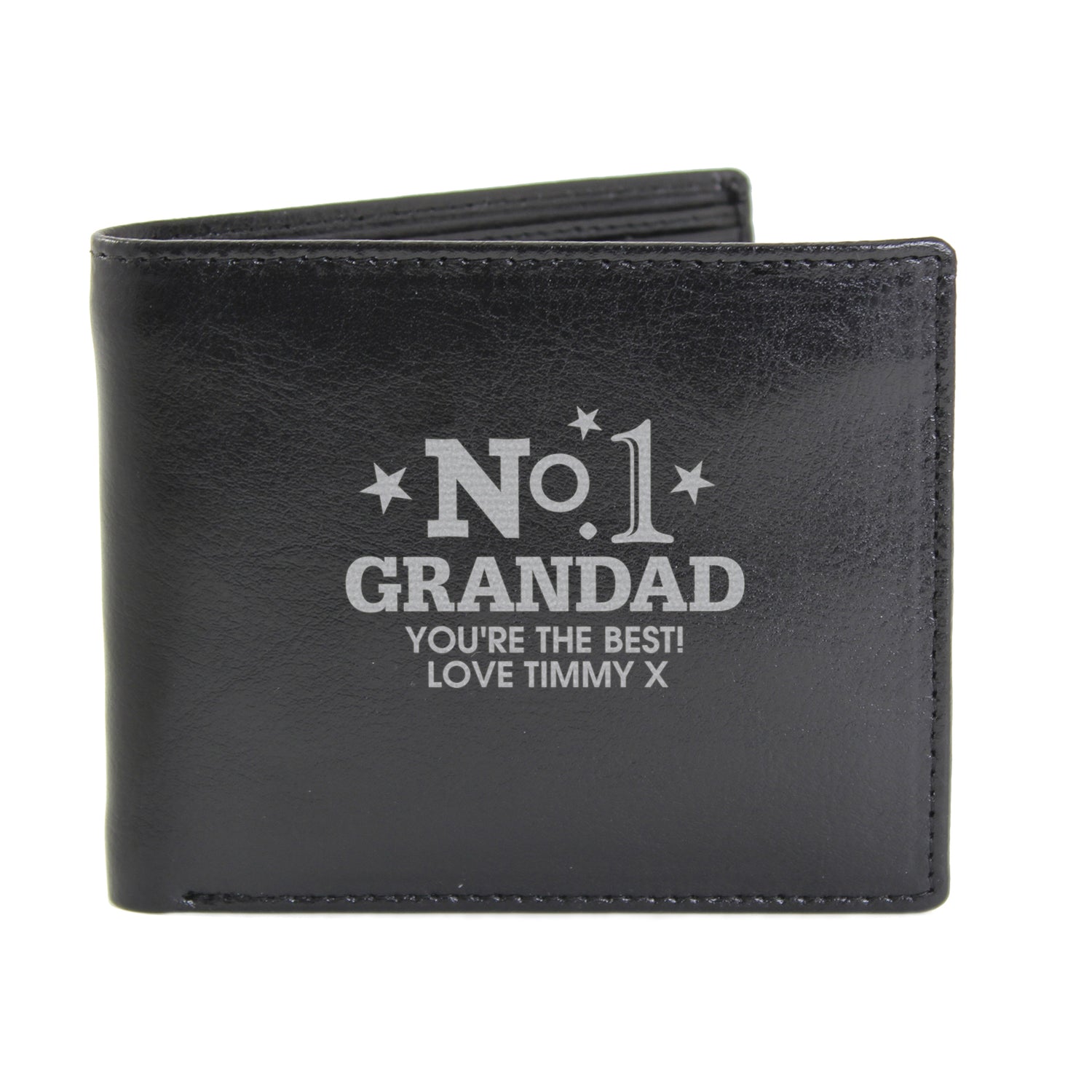 Personalised No.1 Leather Wallet - gift & personalise