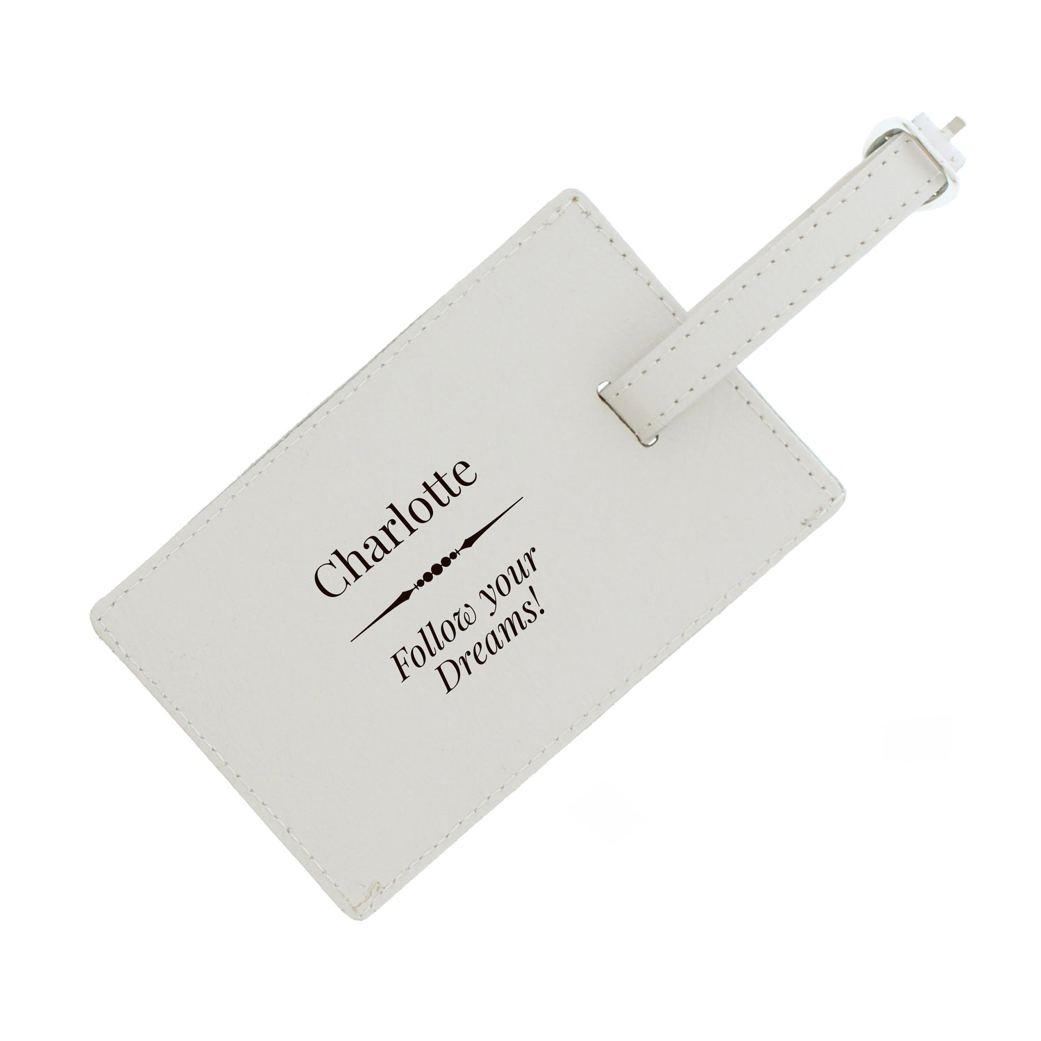 Personalised Classic Cream Luggage Tag - gift & personalise