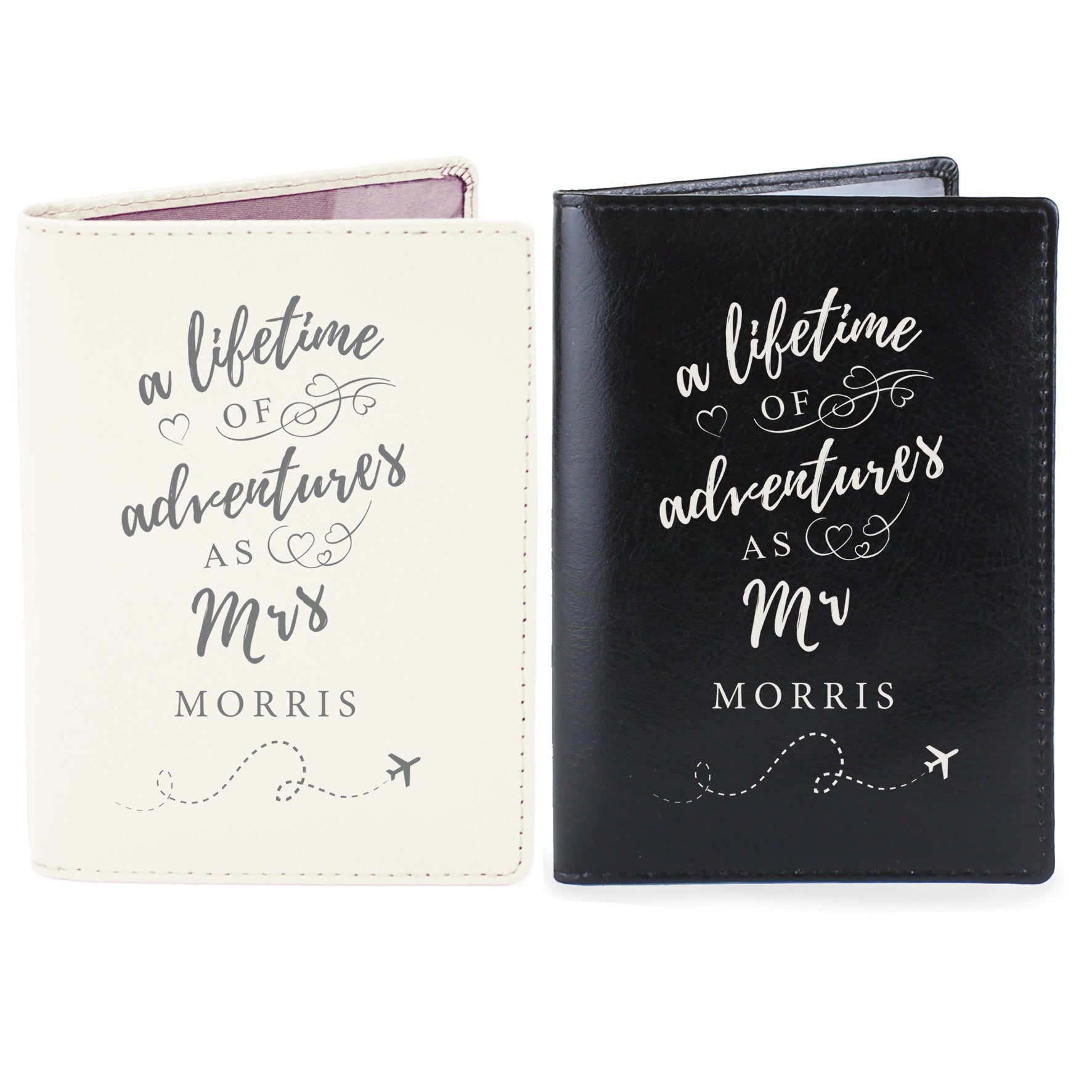 Personalised Lifetime of Adventures Couples Passports - gift & personalise