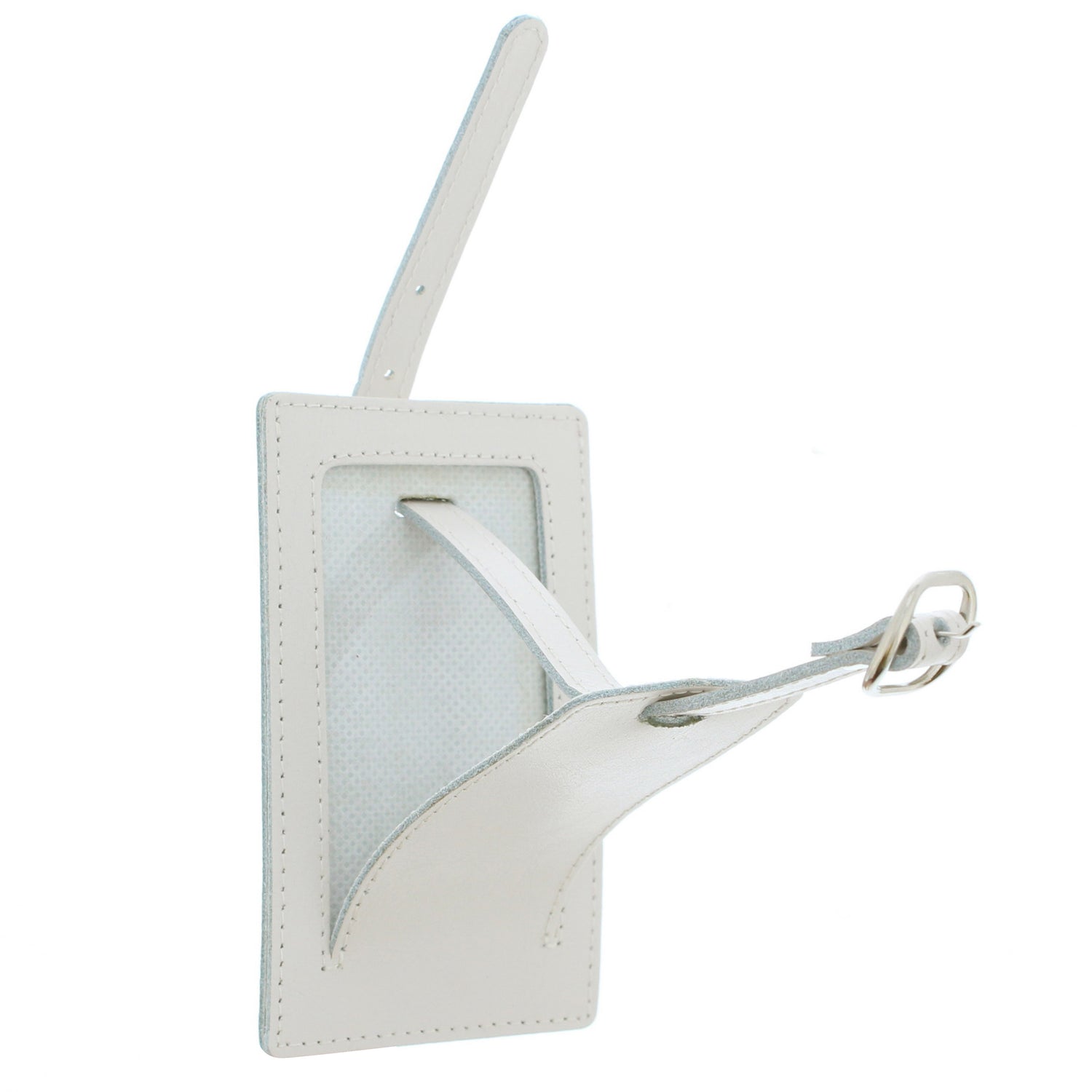 Personalised Blue Name Cream Luggage Tag - gift & personalise