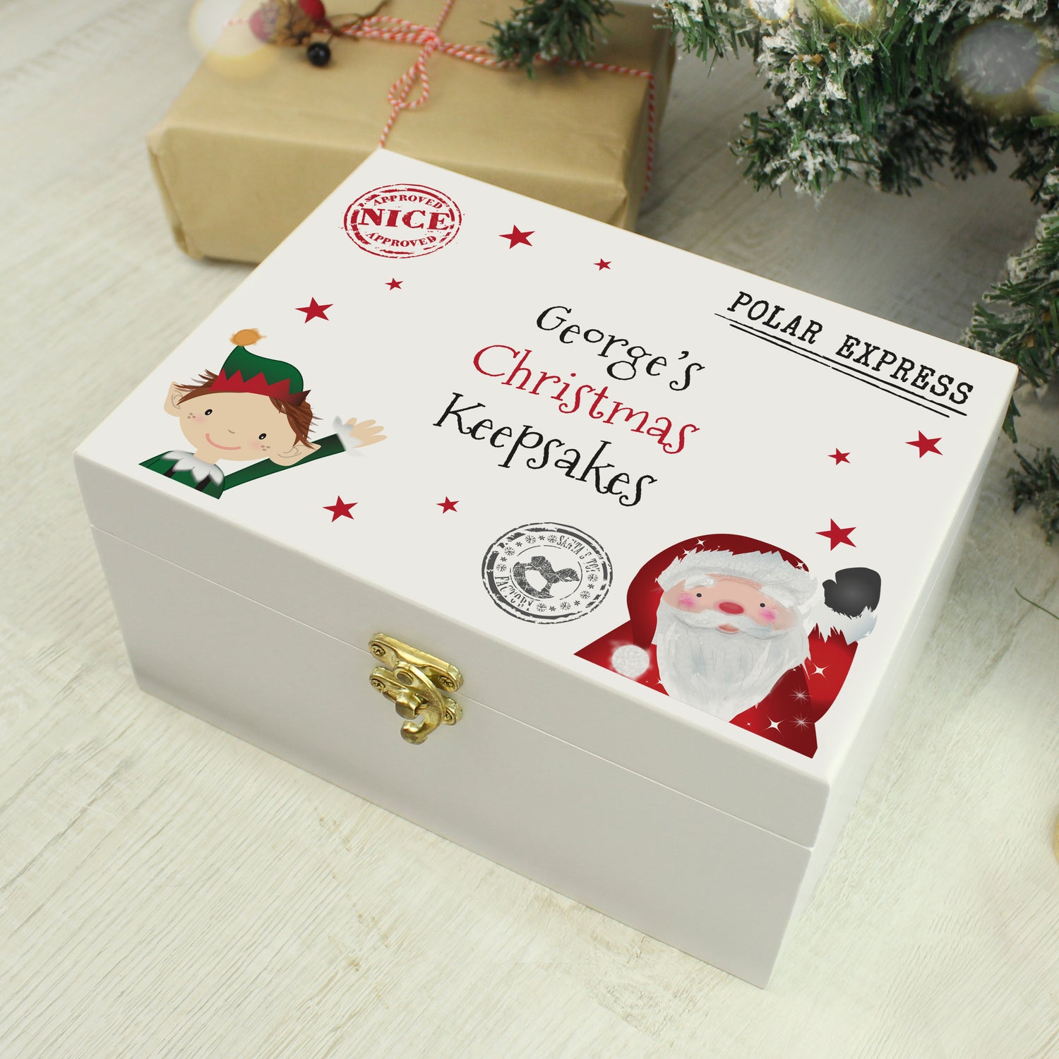 Personalised Small Christmas Eve Box